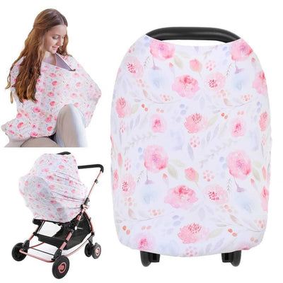 Carseat Canopy - Nursing Cover  (Dainty Bloom)
