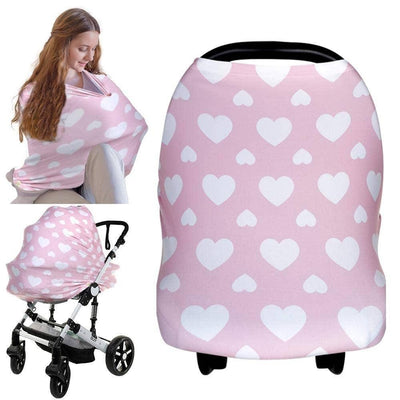 Carseat Canopy - Nursing Cover (Sweetheart)