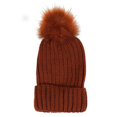 Maroon Knit Winter Hat