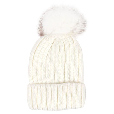 Ivory Knit Winter Hat
